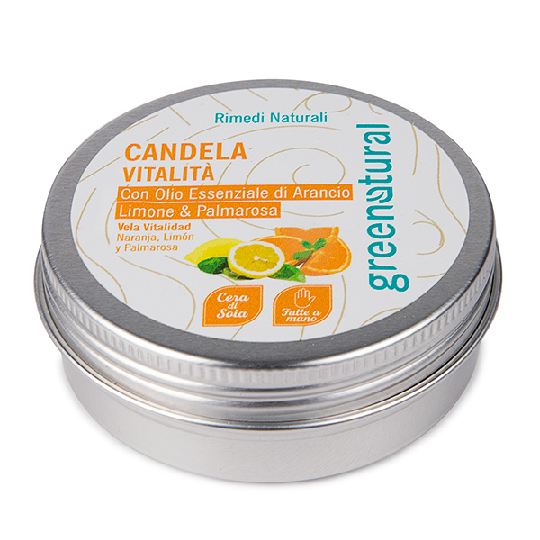 Candela vitalità con cera di soia