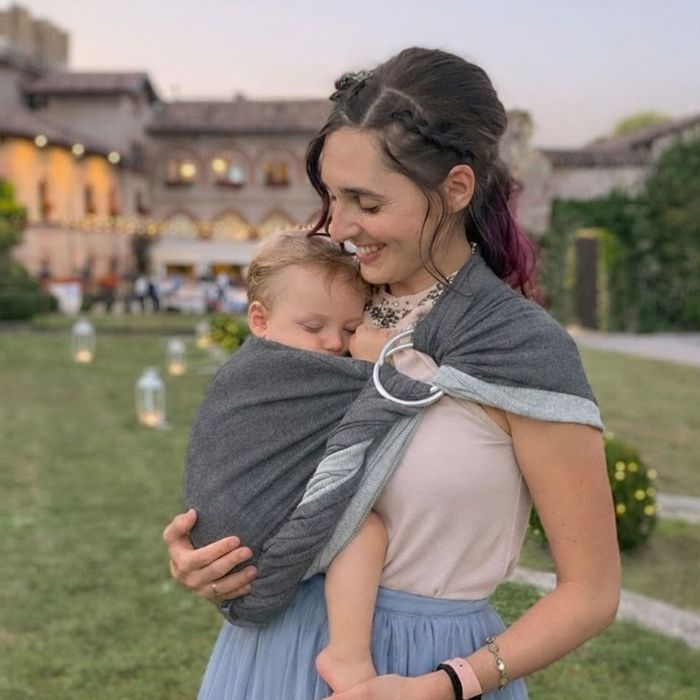 Fascia ad anelli portabebè – Linum